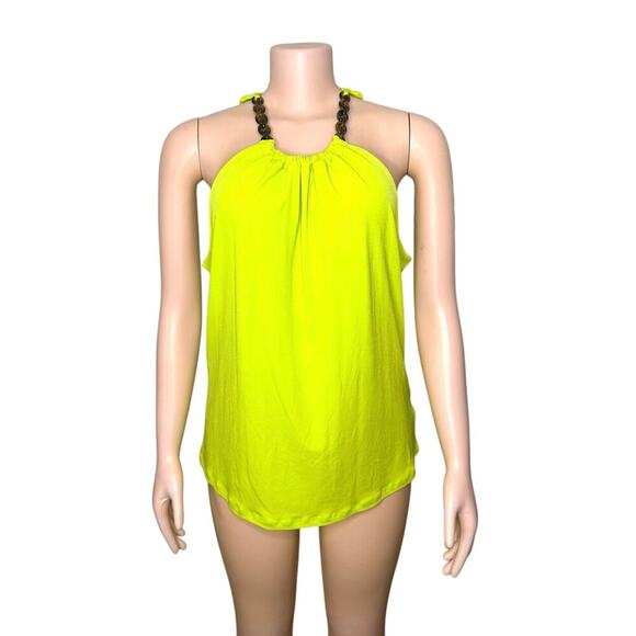 Michael Kors Women’s Lime Green Tank Top Size Large - Picture 1 of 9